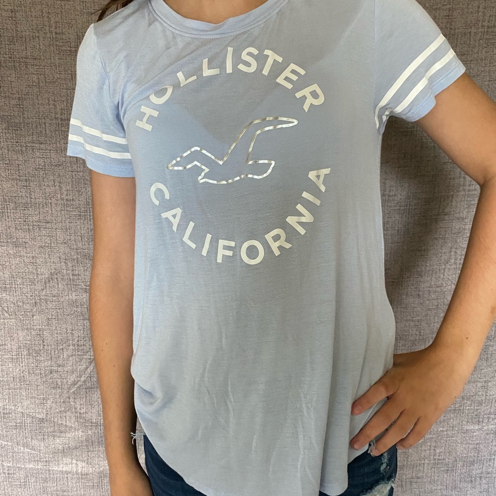 Light blue Hollister shirt size XS